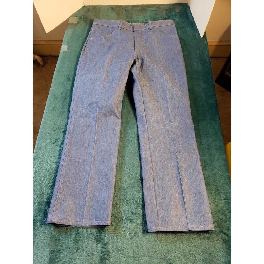 VINTAGE Knightsbridge Jeans Mens Blue Straight Pants Sz 36x30 MId Rise Denim NWT